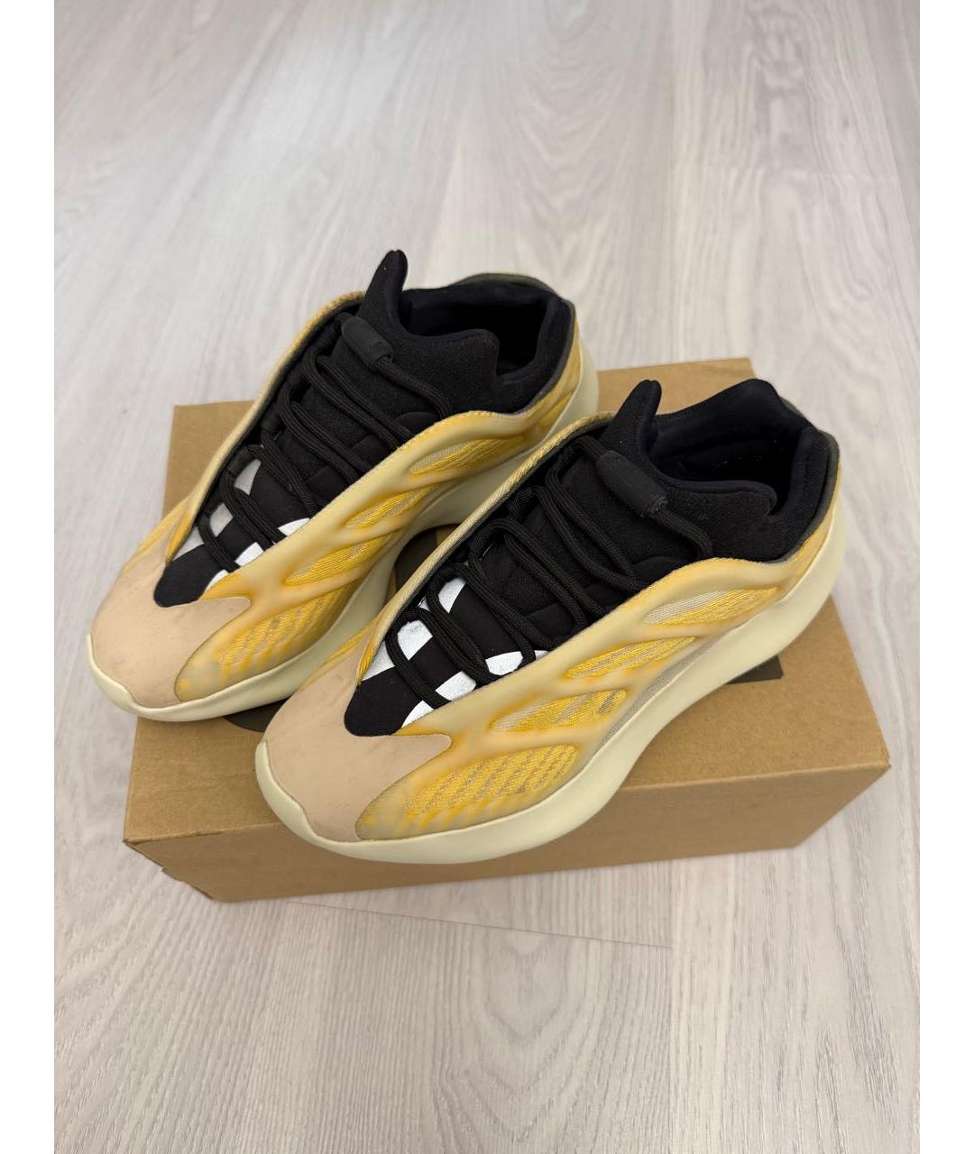 ADIDAS YEEZY Желтые резиновые кроссовки, фото 2