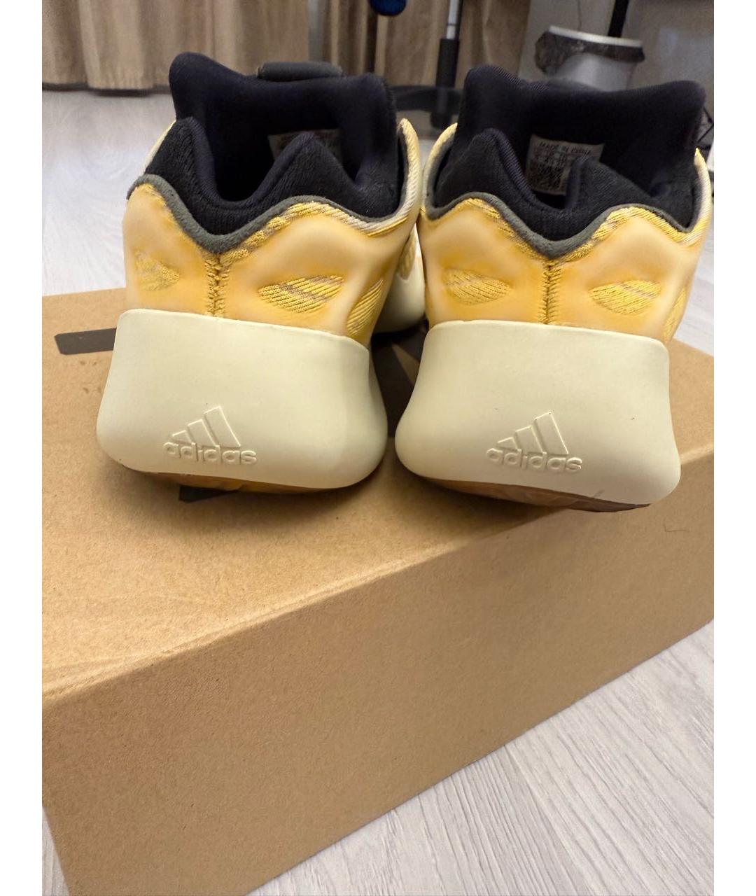 ADIDAS YEEZY Желтые резиновые кроссовки, фото 3
