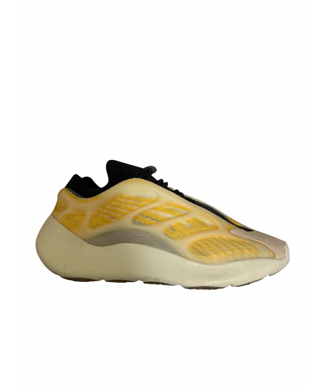 ADIDAS YEEZY Желтые резиновые кроссовки, фото 1