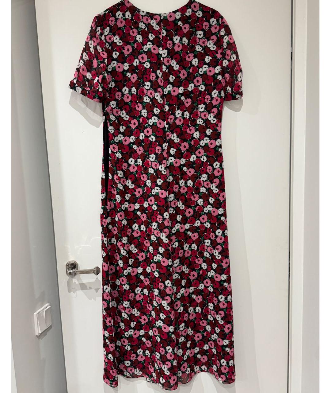 SAINT LAURENT Красное шелковое коктейльное платье, фото 2