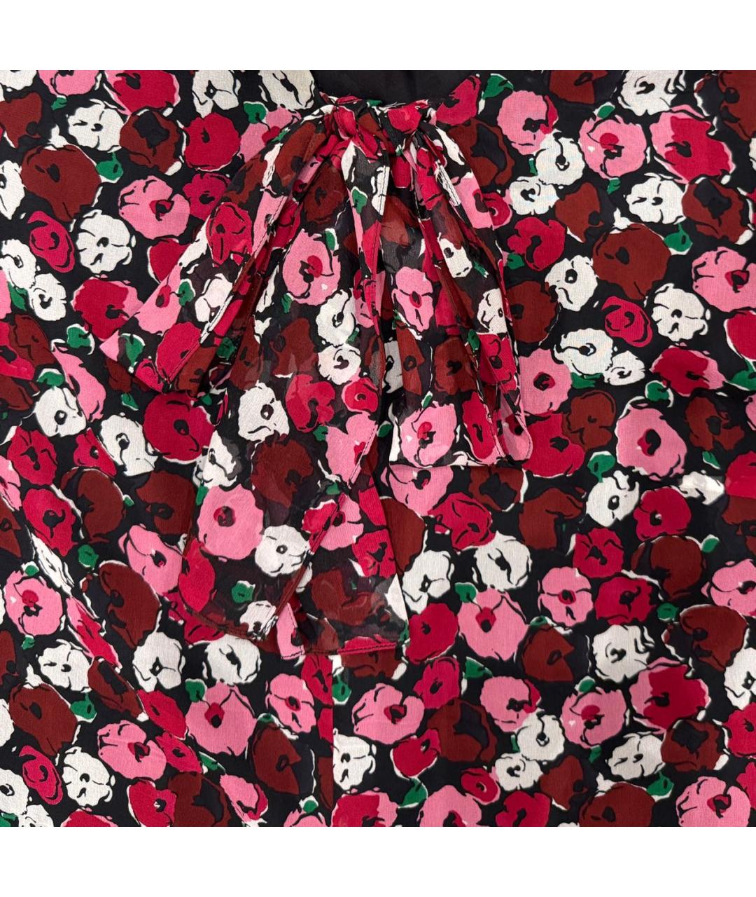 SAINT LAURENT Красное шелковое коктейльное платье, фото 4