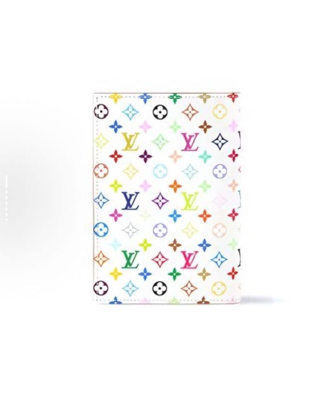 LOUIS VUITTON Белый кожаный кошелек, фото 3