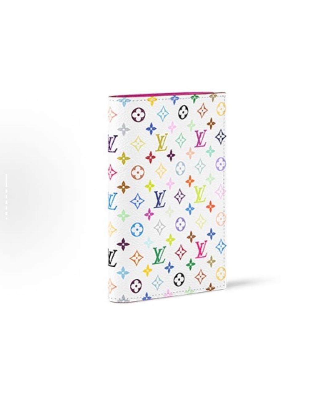 LOUIS VUITTON Белый кожаный кошелек, фото 2