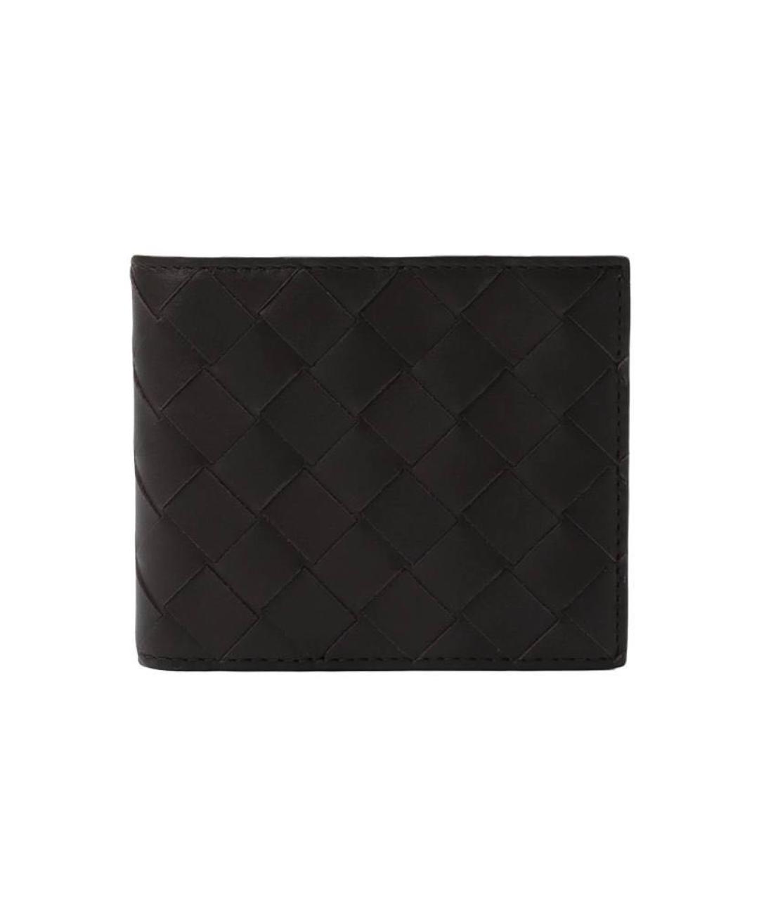 BOTTEGA VENETA Черный кожаный кошелек, фото 1