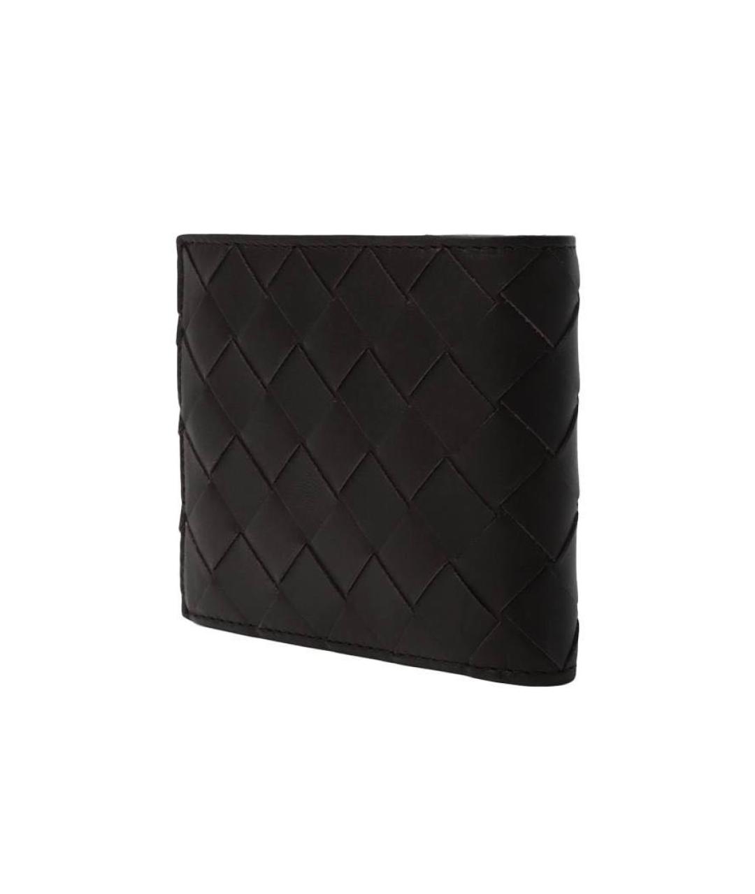BOTTEGA VENETA Черный кожаный кошелек, фото 3
