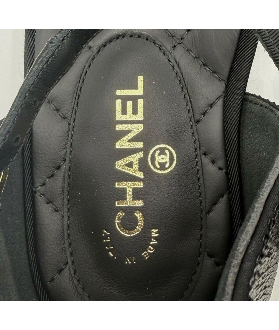 CHANEL Черные кожаные балетки, фото 6