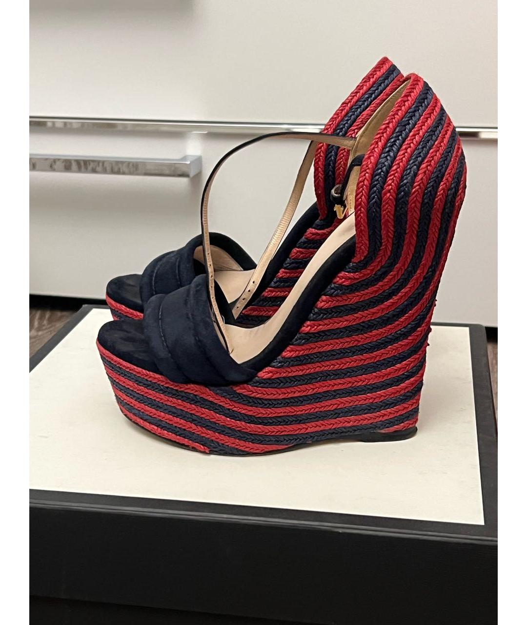 GUCCI Мульти замшевые босоножки, фото 2