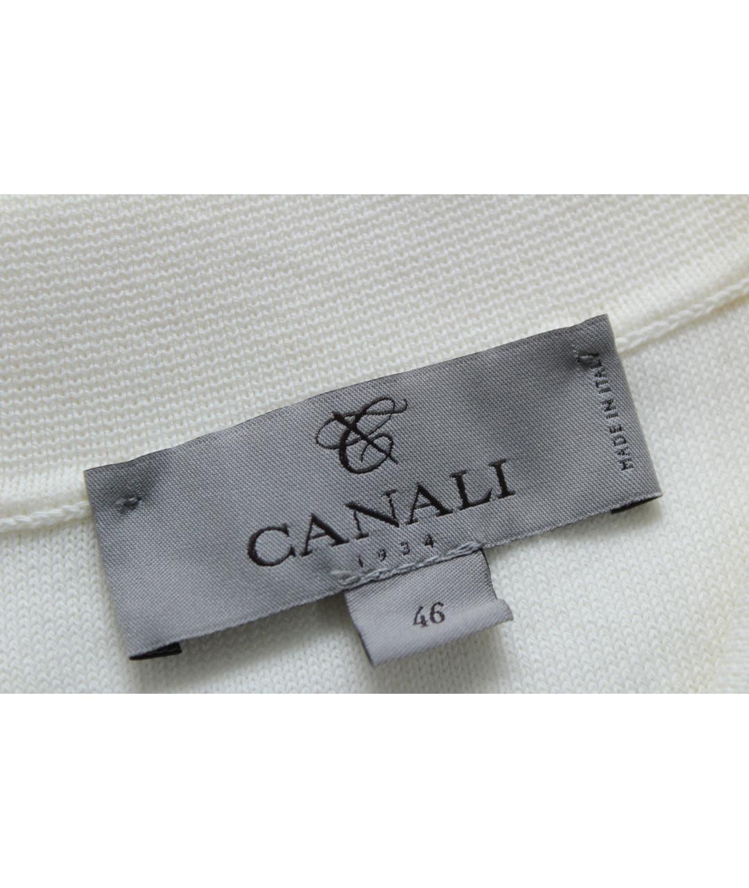 CANALI Бежевый хлопковый джемпер / свитер, фото 6