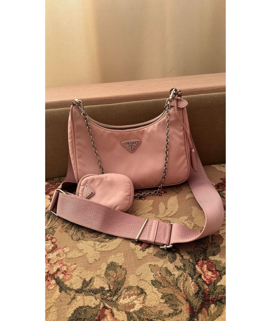 PRADA Розовая сумка через плечо, фото 2