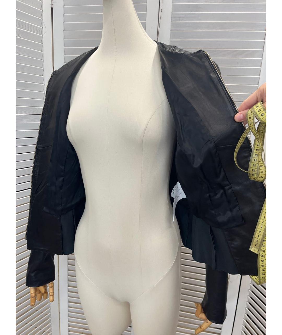 HUGO BOSS Черная кожаная куртка, фото 8