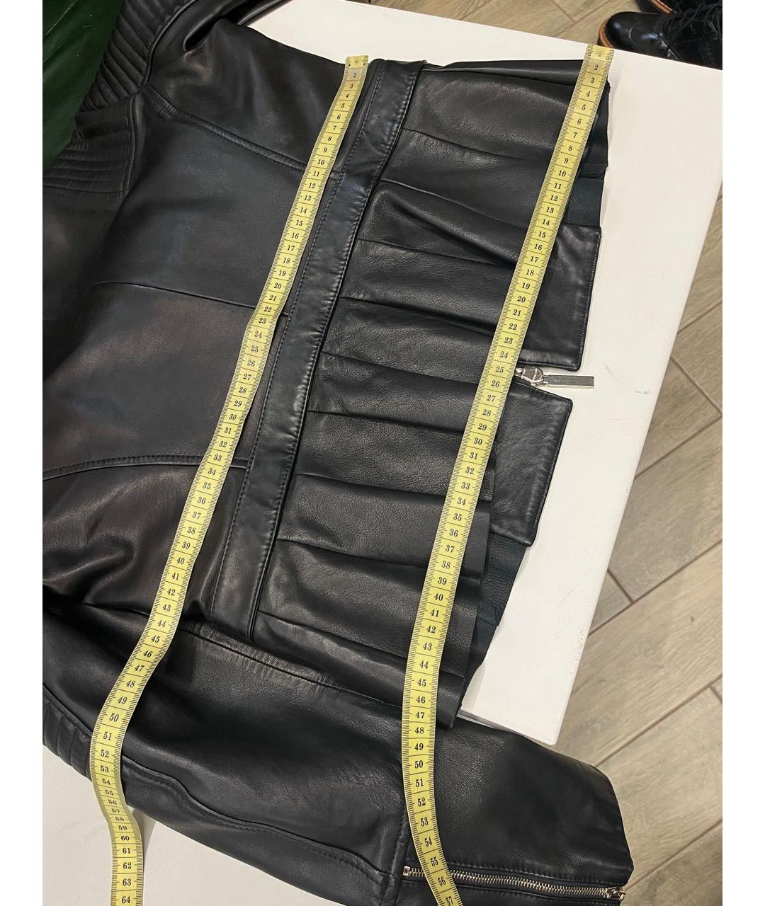HUGO BOSS Черная кожаная куртка, фото 2