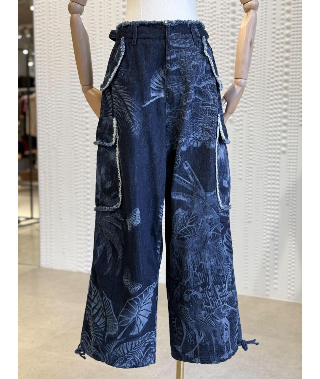 CHRISTIAN DIOR Синие джинсы клеш, фото 2
