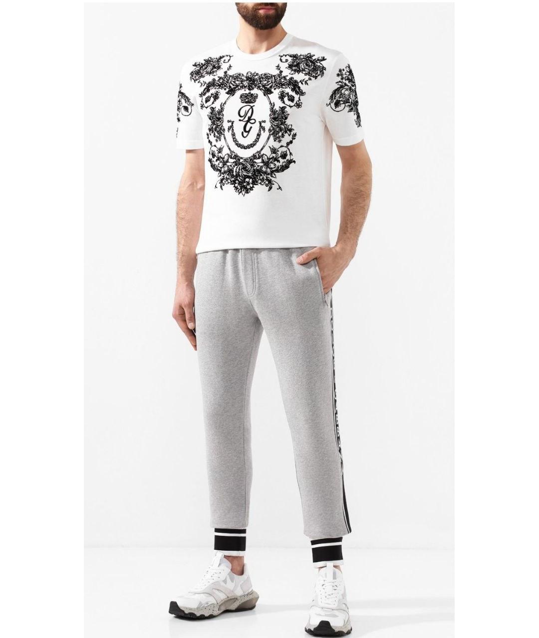 DOLCE&GABBANA Белая хлопковая футболка, фото 2