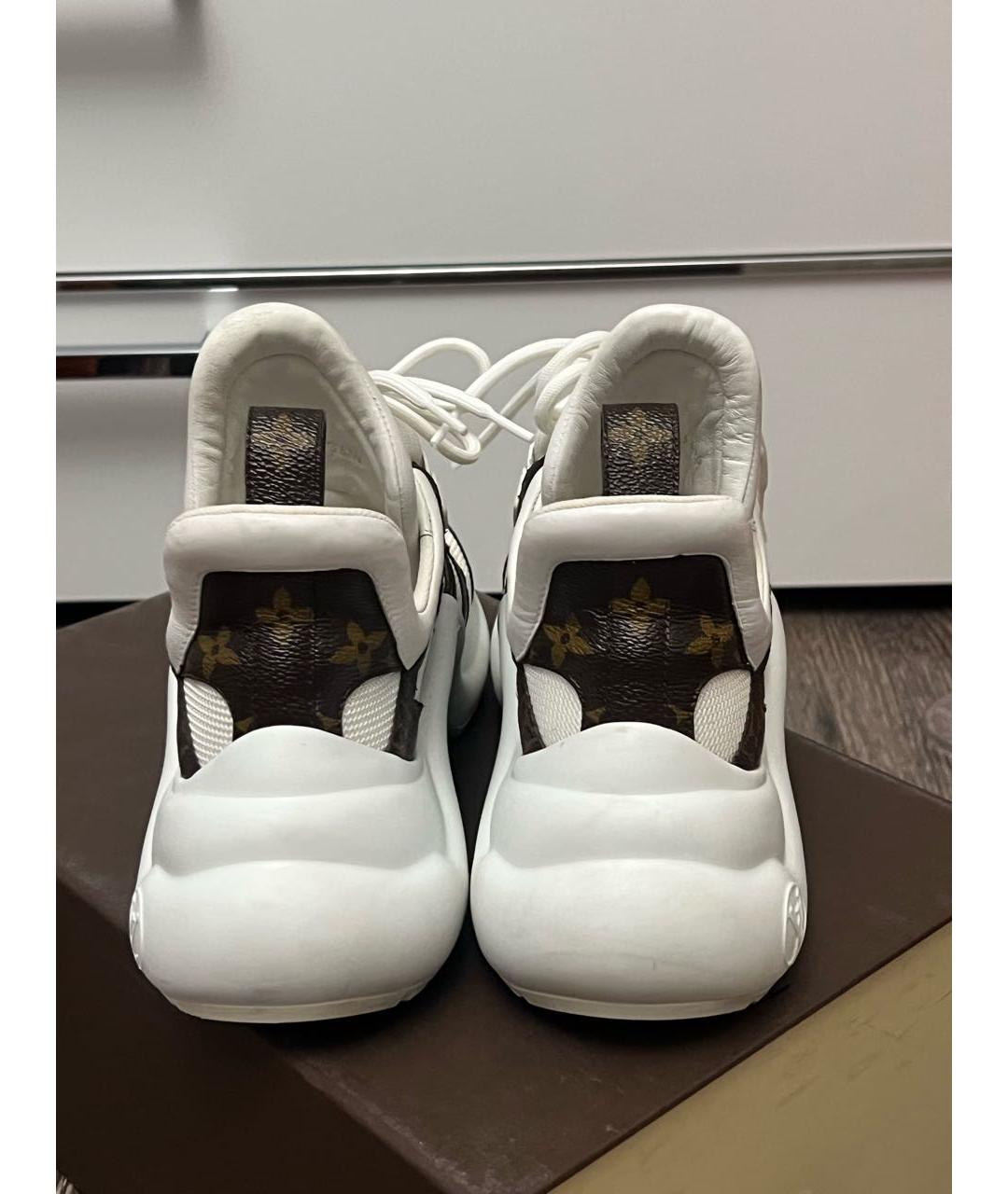 LOUIS VUITTON Белые текстильные кроссовки, фото 5