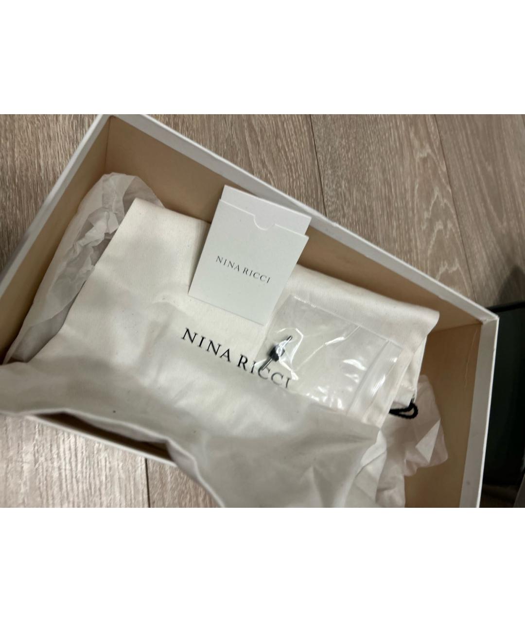 NINA RICCI Фиолетовые замшевые туфли, фото 7