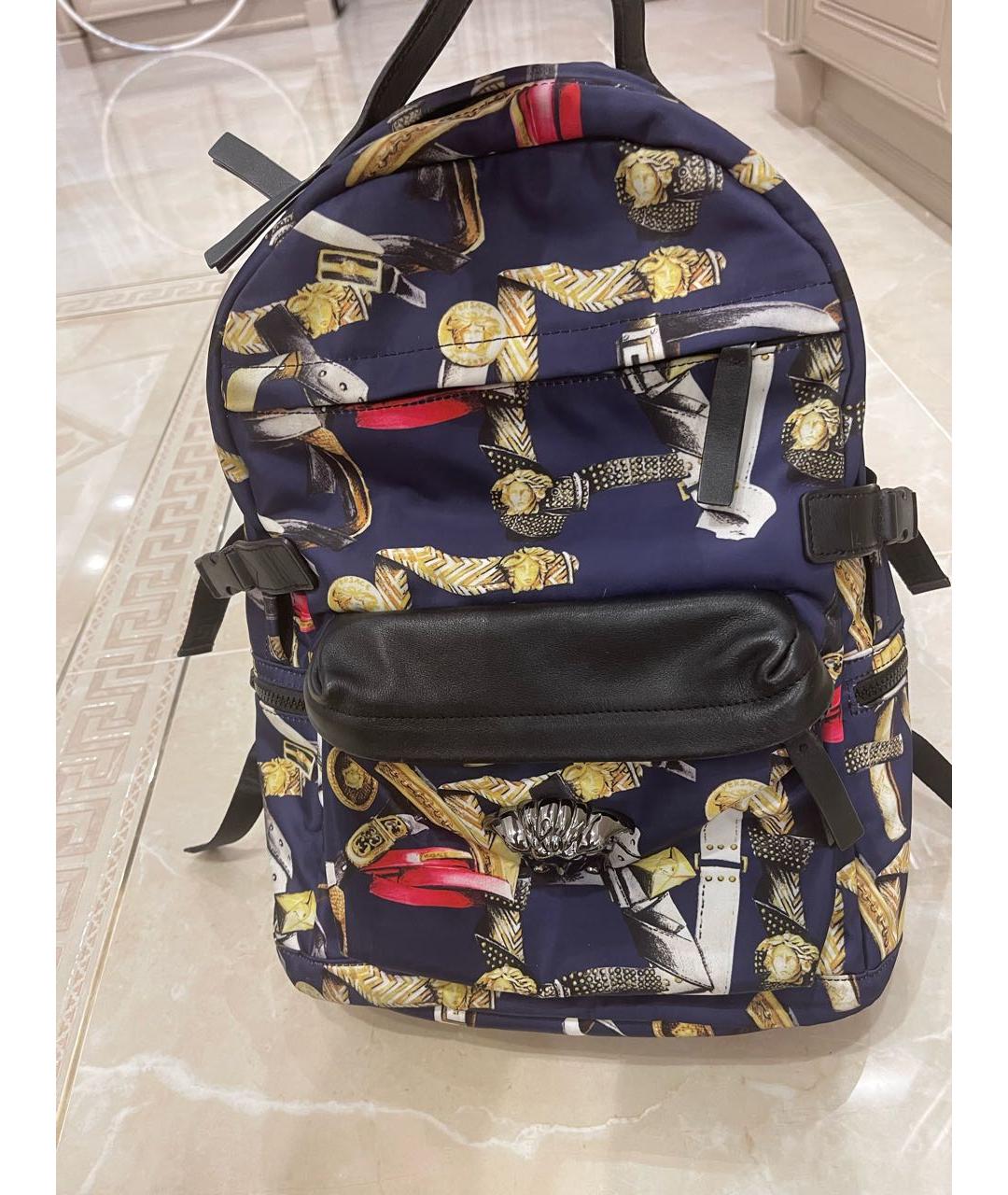 VERSACE Темно-синий рюкзак, фото 6
