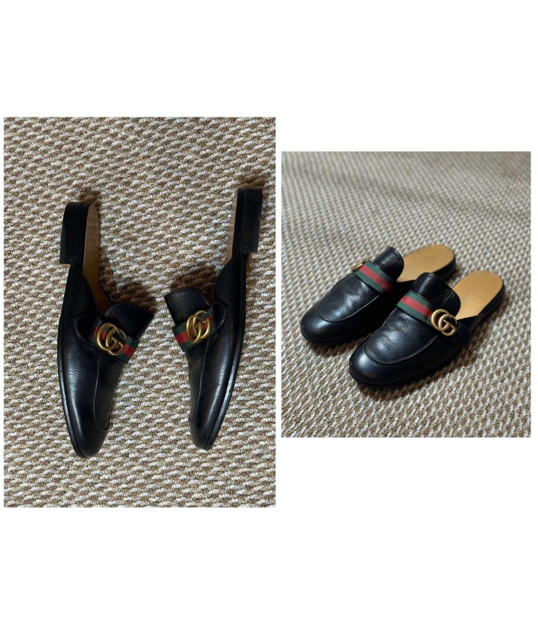 GUCCI Мульти кожаные лоферы, фото 3