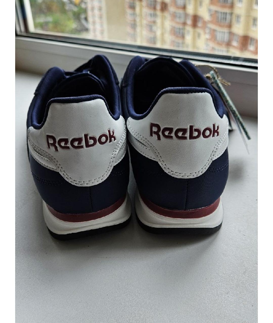REEBOK Синие замшевые высокие кроссовки / кеды, фото 4