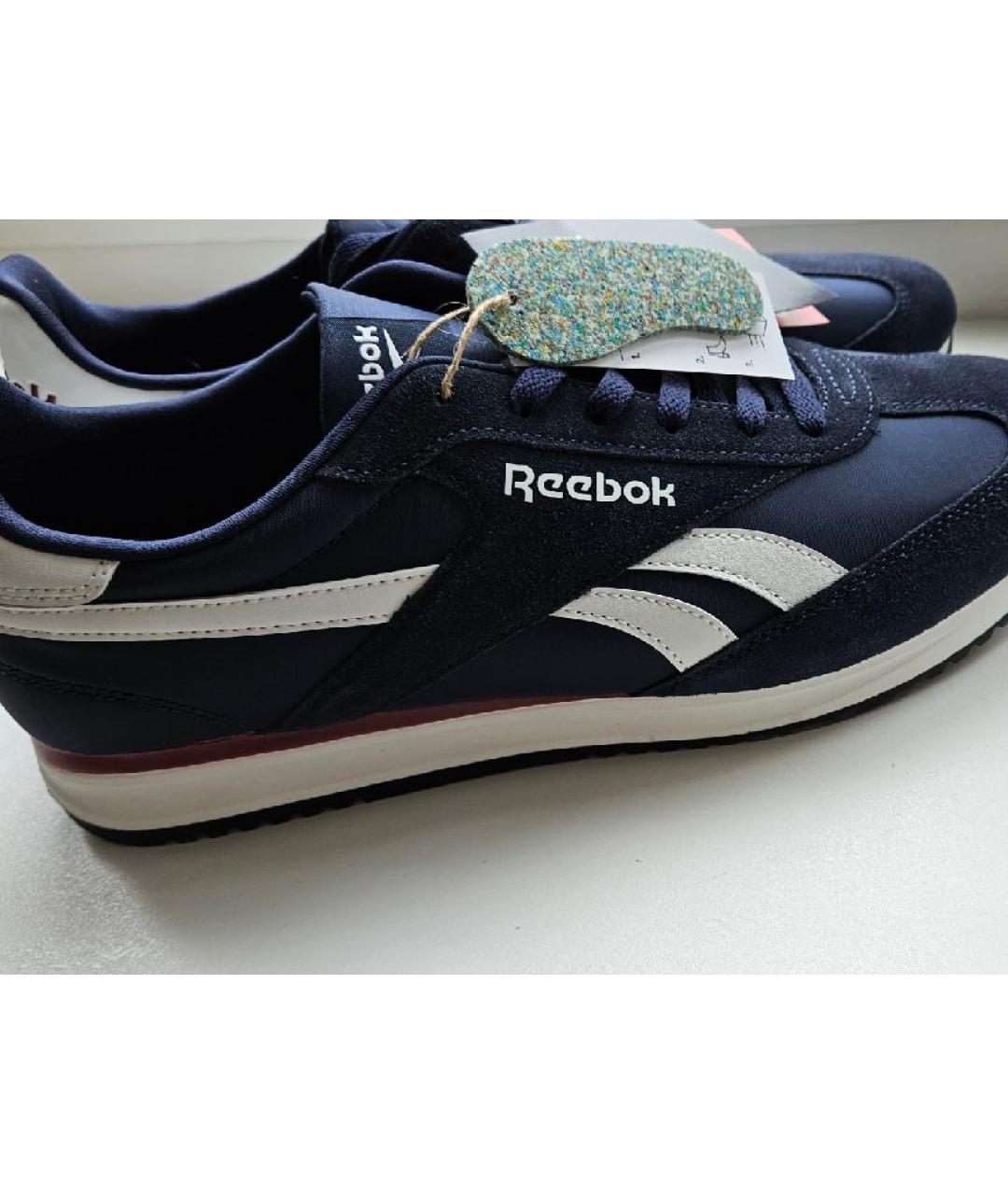 REEBOK Синие замшевые высокие кроссовки / кеды, фото 3