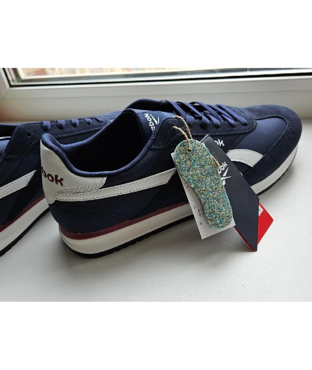 REEBOK Синие замшевые высокие кроссовки / кеды, фото 6