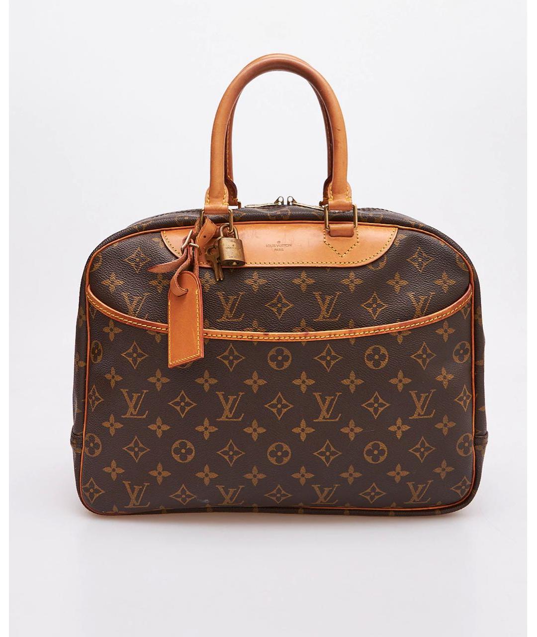 LOUIS VUITTON Коричневая сумка с короткими ручками, фото 6