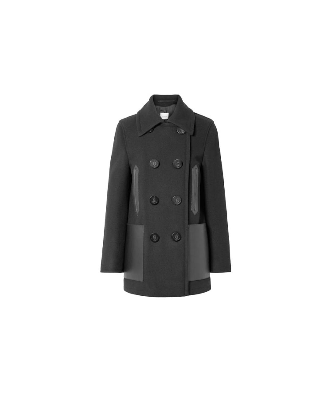 BURBERRY Черное пальто, фото 1