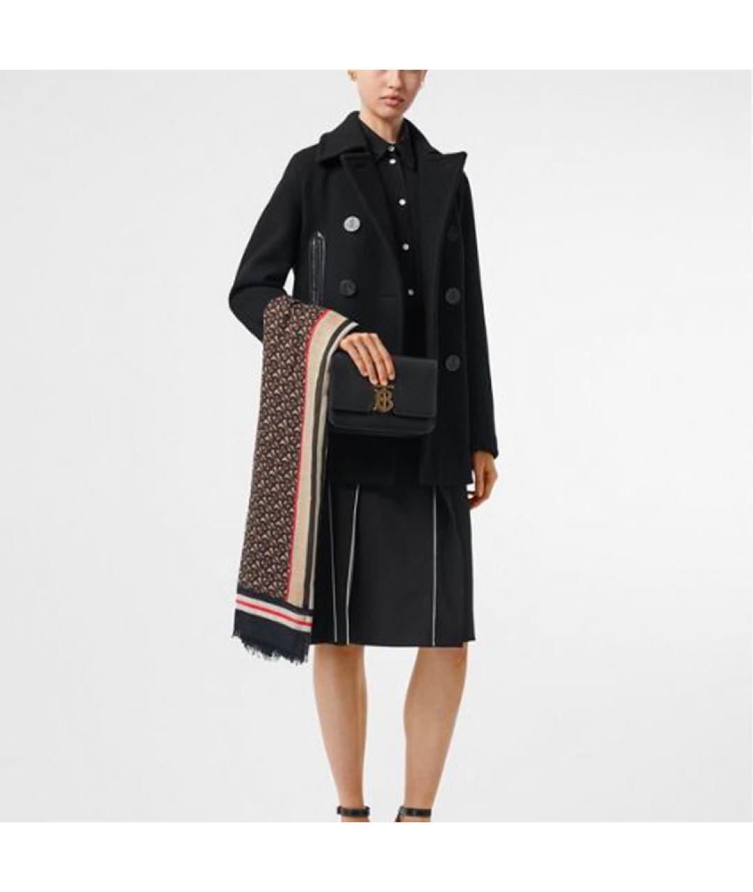 BURBERRY Черное пальто, фото 2