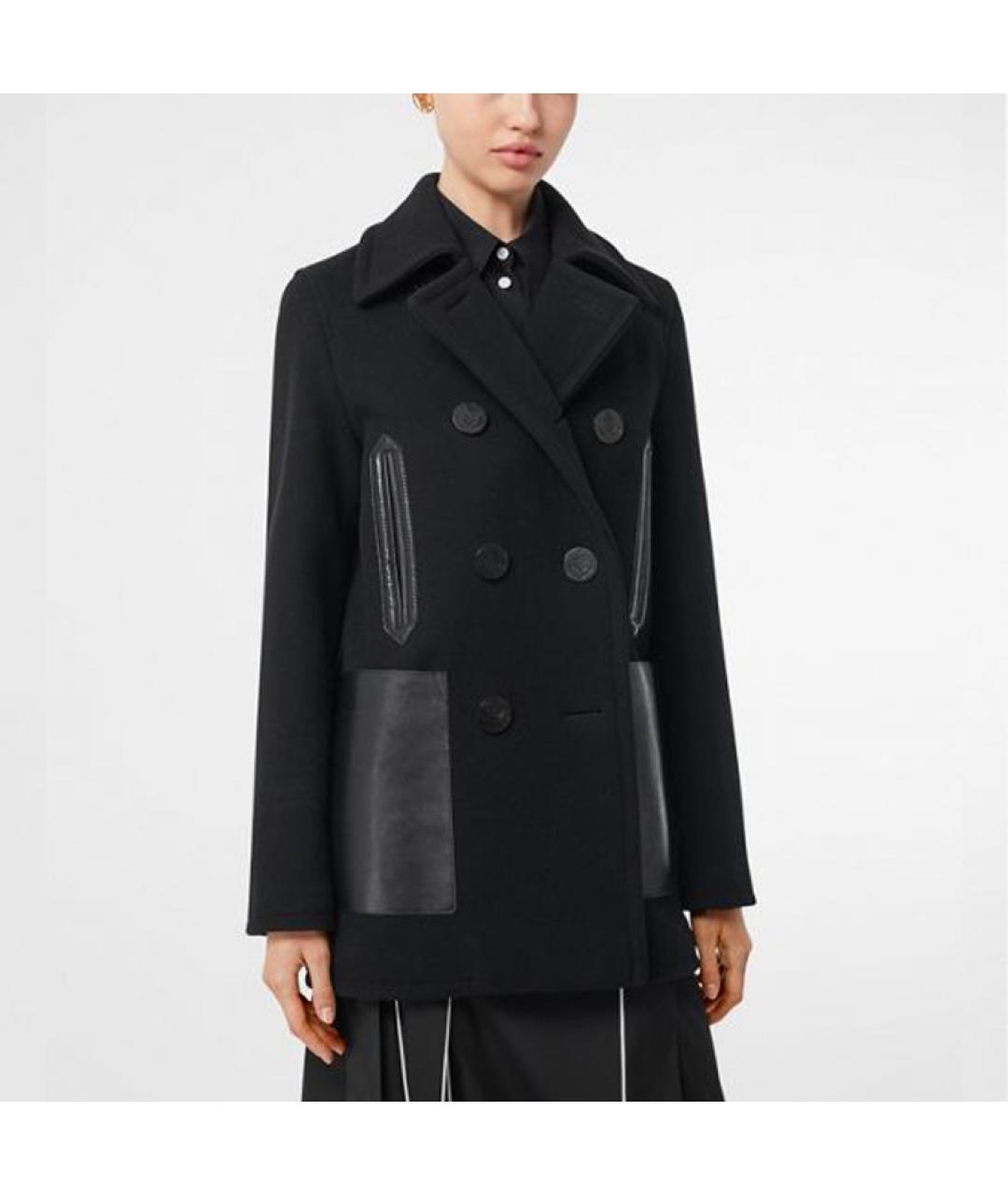 BURBERRY Черное пальто, фото 3