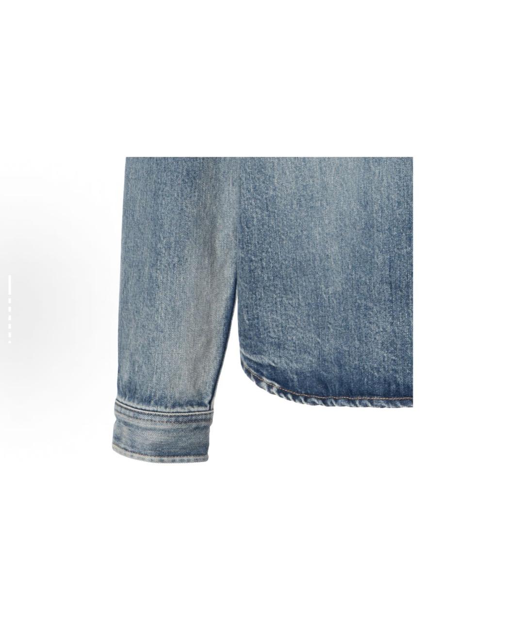 SAINT LAURENT Голубая куртка, фото 3