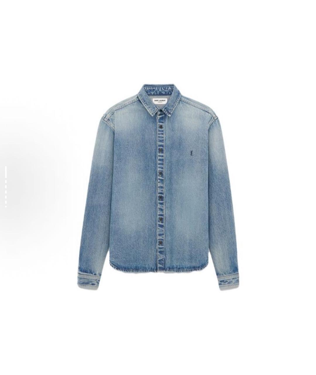 SAINT LAURENT Голубая куртка, фото 6