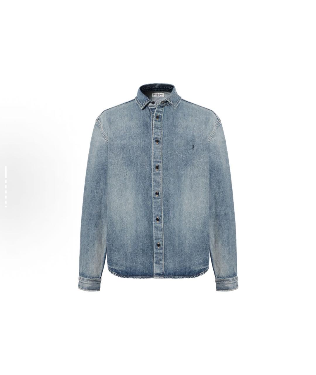 SAINT LAURENT Голубая куртка, фото 7