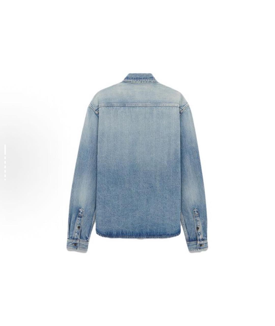 SAINT LAURENT Голубая куртка, фото 5
