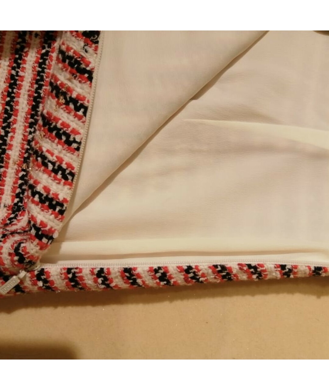 GUCCI Красная хлопковая юбка мини, фото 4