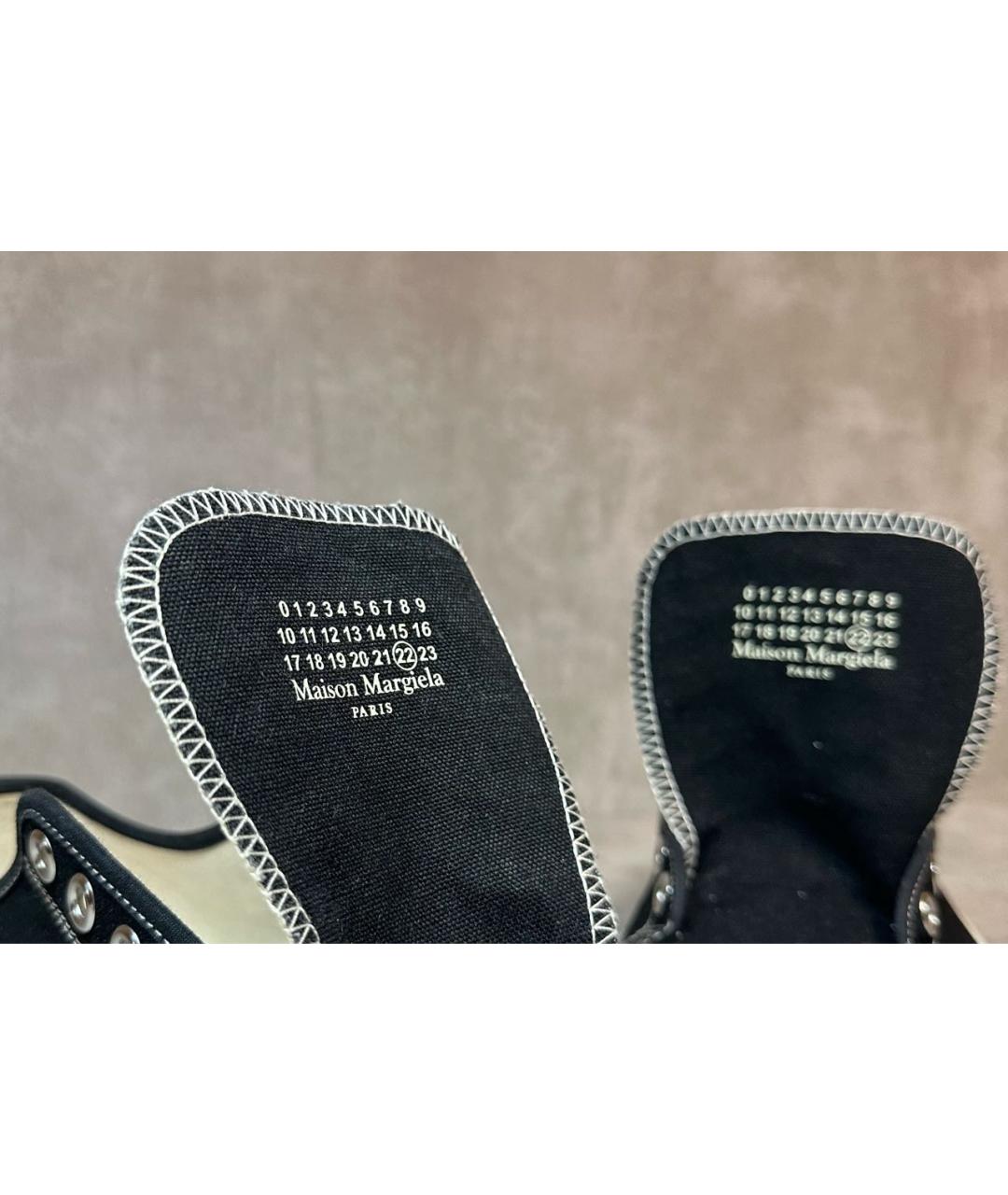 MAISON MARGIELA Черные кеды, фото 5