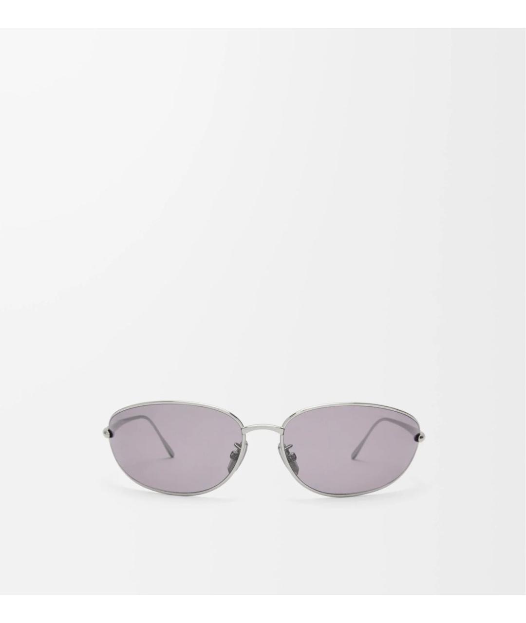 LOEWE Серебряные металлические солнцезащитные очки, фото 5