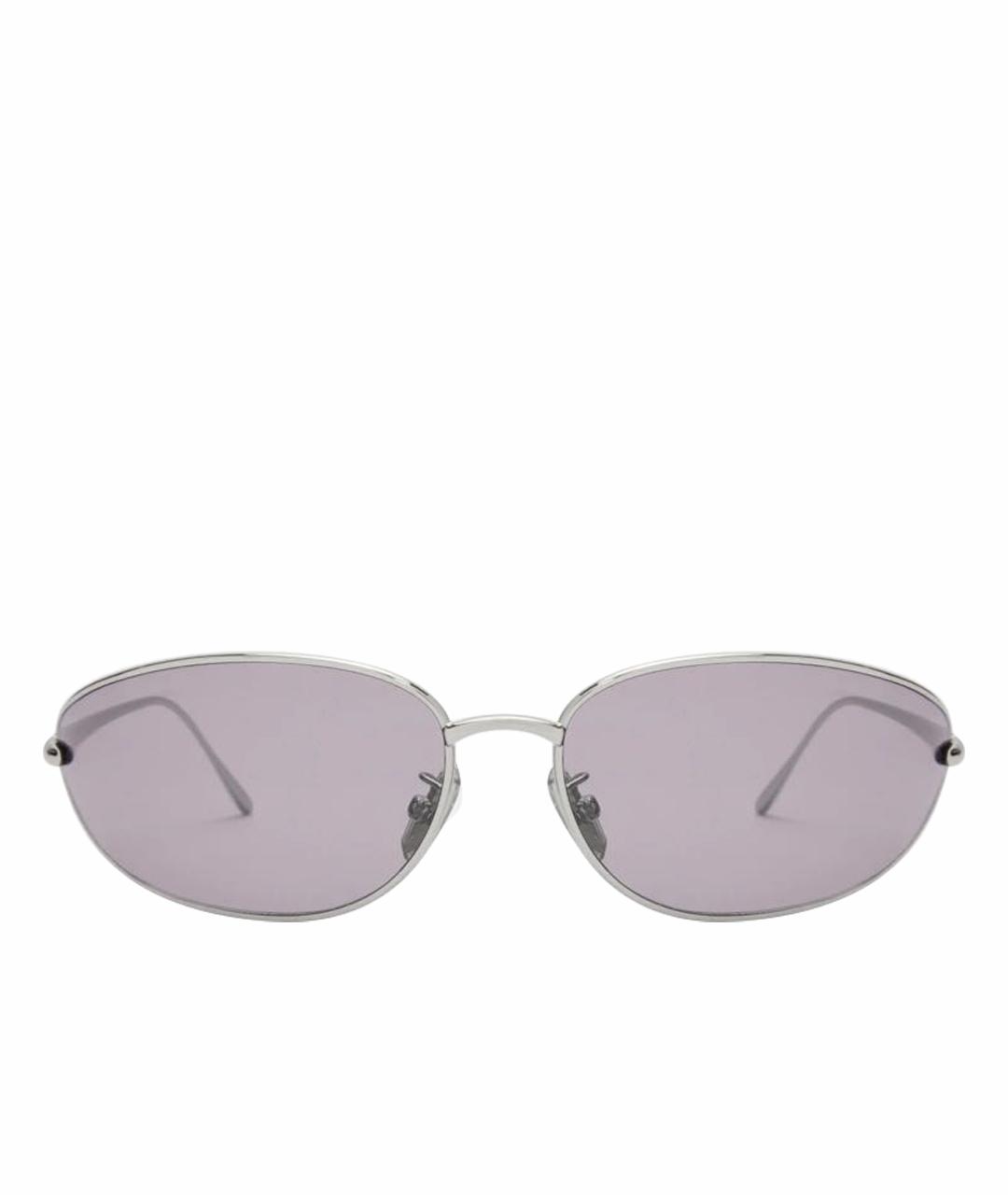LOEWE Серебряные металлические солнцезащитные очки, фото 1