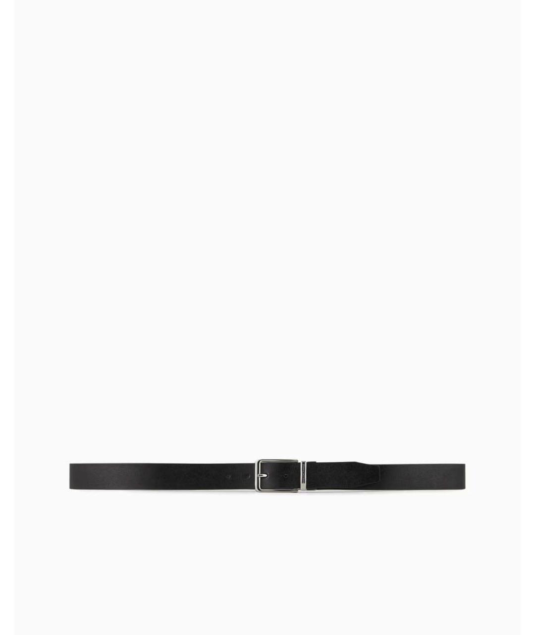 ARMANI EXCHANGE Черный кожаный ремень, фото 3