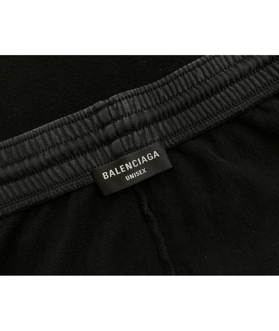 BALENCIAGA Антрацитовые спортивные брюки и шорты, фото 4