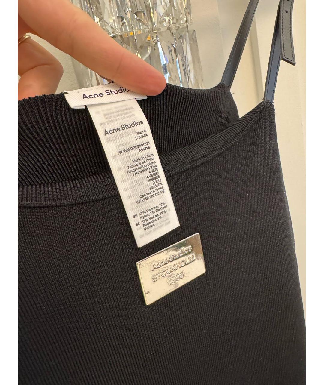 ACNE STUDIOS Черное повседневное платье, фото 8