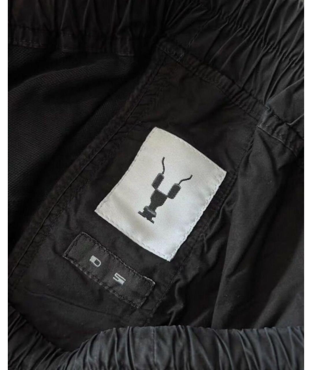 RICK OWENS Черные хлопковые шорты, фото 3