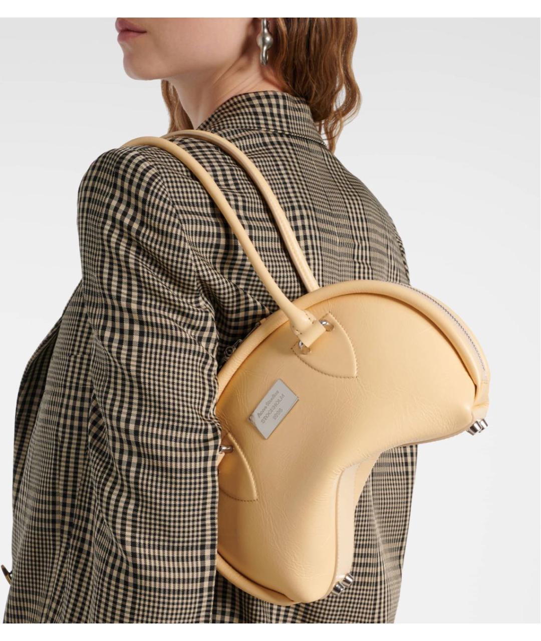 ACNE STUDIOS Кожаная сумка с короткими ручками, фото 3