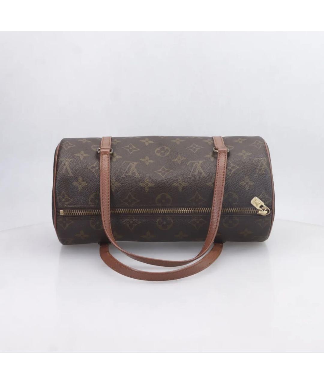 LOUIS VUITTON Коричневая сумка с короткими ручками, фото 5