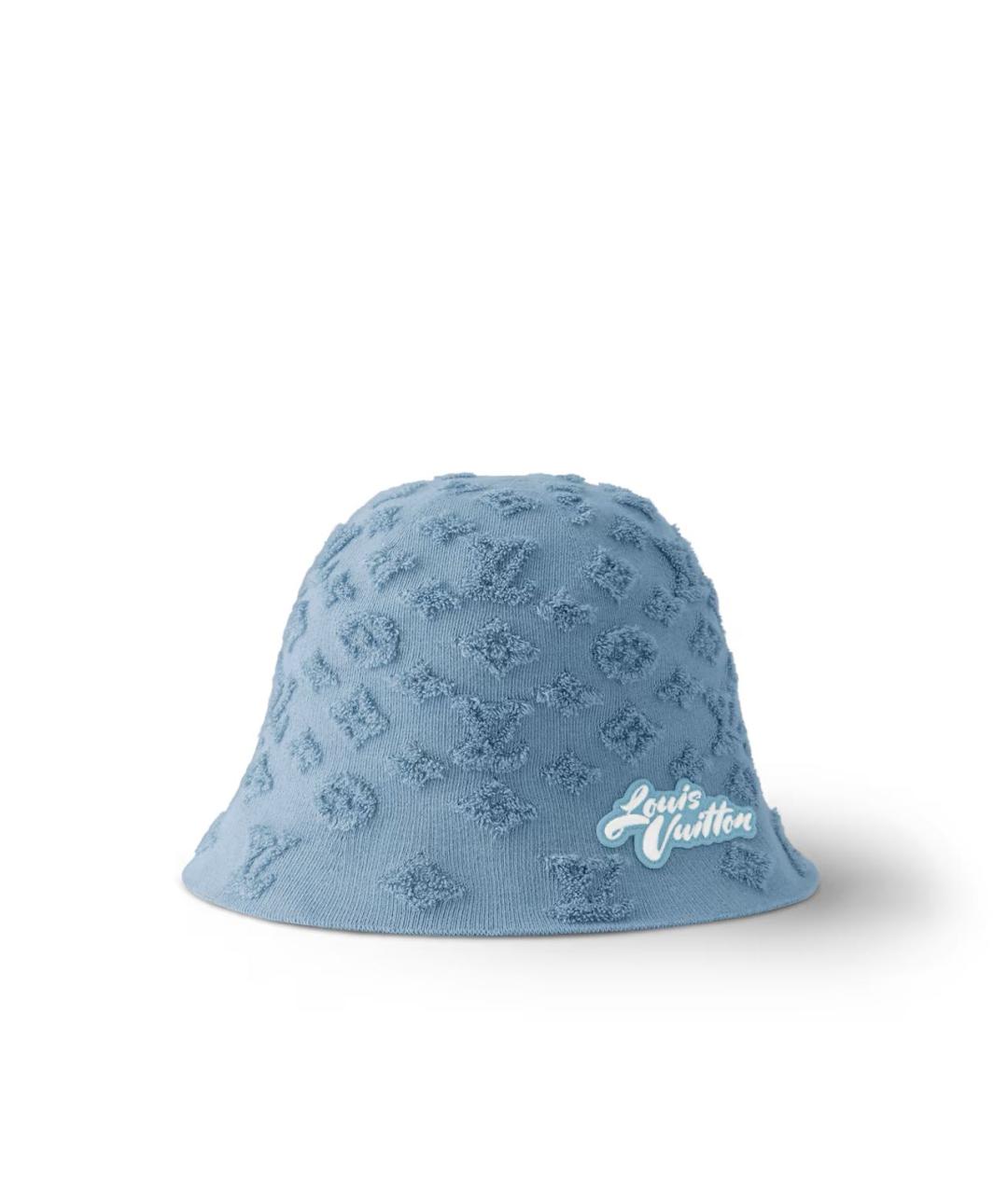 LOUIS VUITTON Голубая хлопковая панама, фото 2