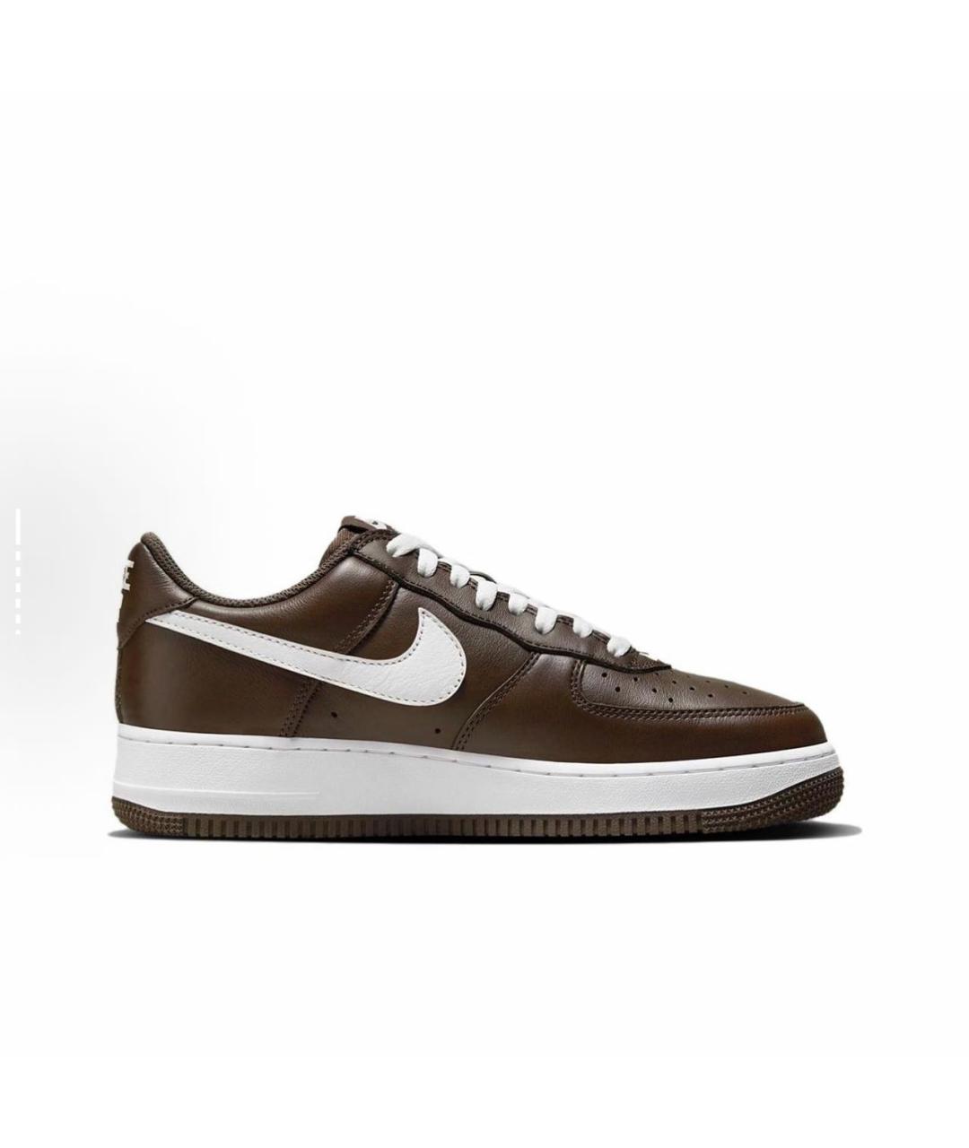 NIKE Коричневые замшевые низкие кроссовки / кеды, фото 5