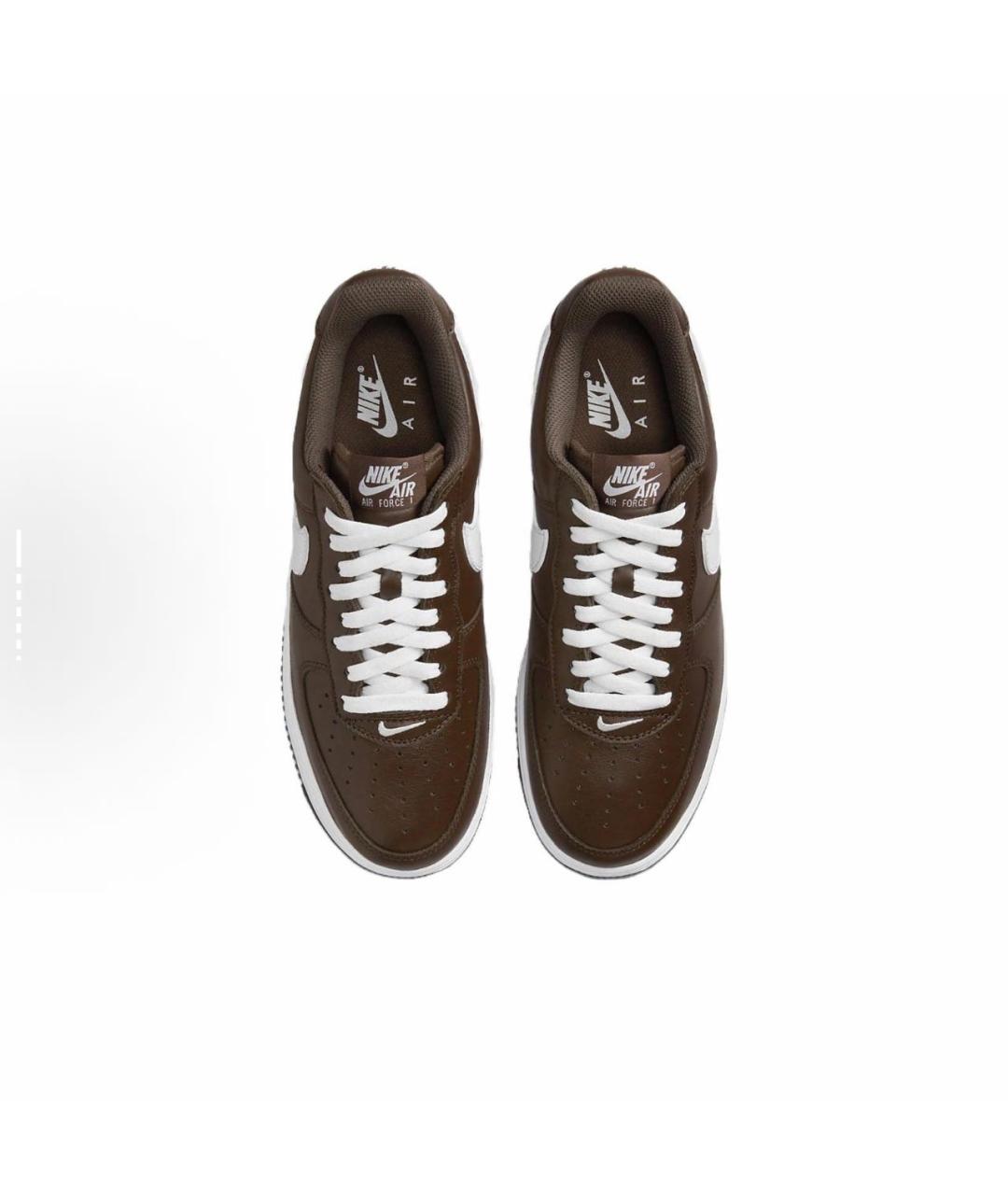 NIKE Коричневые замшевые низкие кроссовки / кеды, фото 3