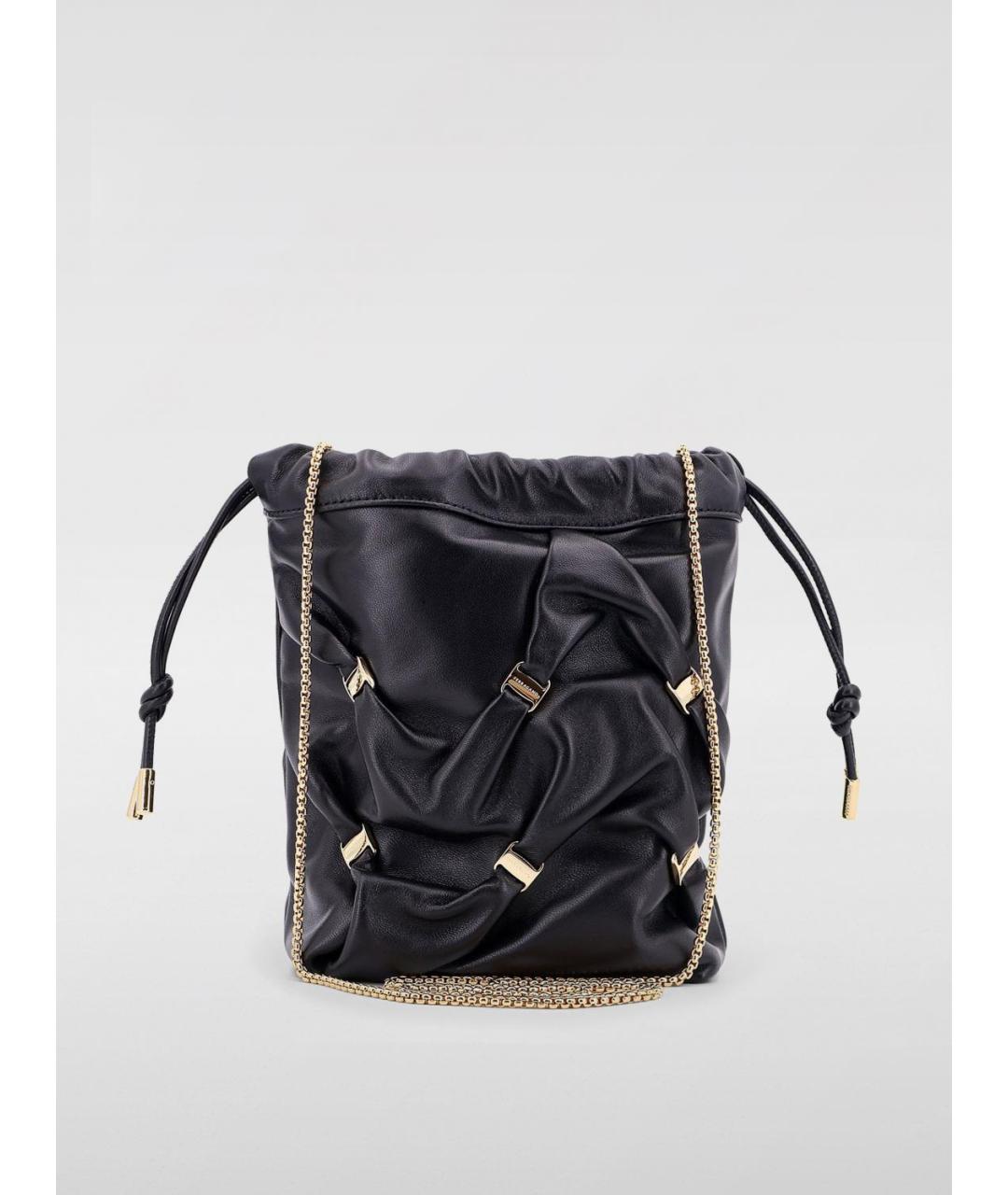 FERRAGAMO Черная кожаная сумка тоут, фото 2