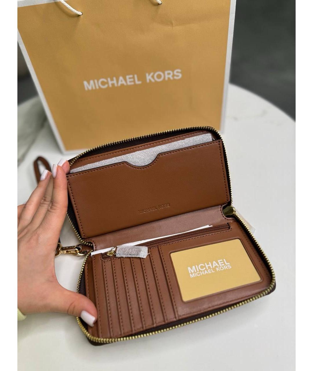 MICHAEL KORS Коричневый кошелек, фото 4