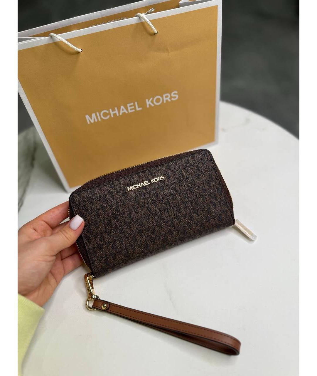 MICHAEL KORS Коричневый кошелек, фото 2