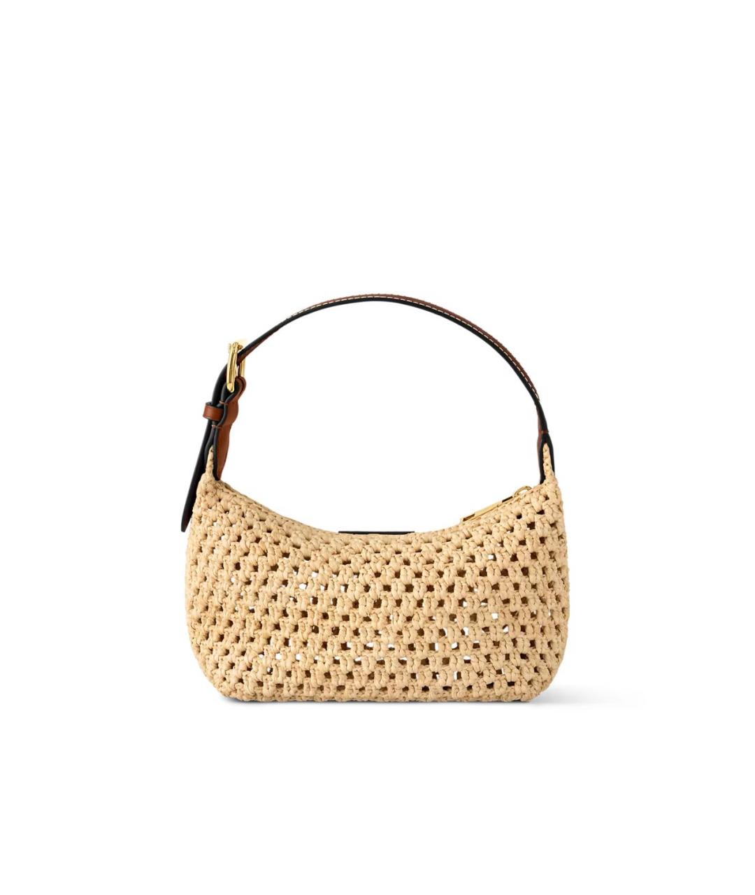 LOUIS VUITTON Бежевая пелетеная сумка с короткими ручками, фото 3