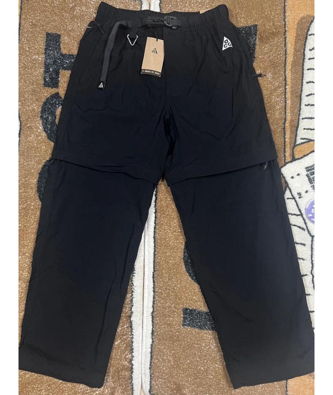 NIKE ACG Черные полиамидовые повседневные брюки, фото 3